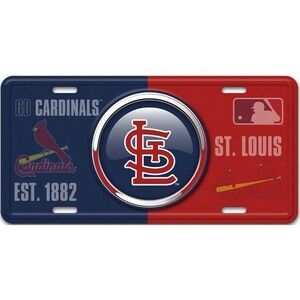 St. Louis Cardinals MLB Bullseye License Plate